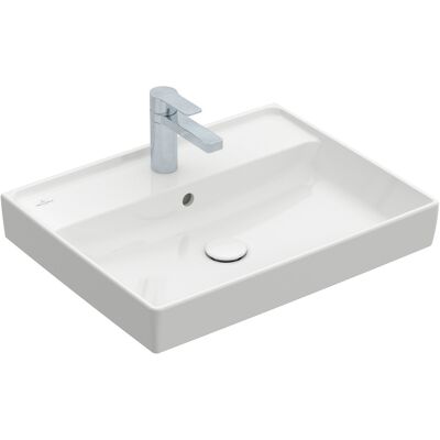 Lavabo Collaro de Villeroy & Boch - Rectangular, Con desbordamiento, Montaje en pared Lavabo Collaro de Villeroy & Boch - Rectangular, Con desbordamiento, Montaje en pared