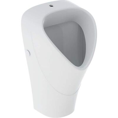 Urinal Blanco Colgado en Pared - Trigonal, Entrada Superior, Salida Trasera - 501675008 Urinal Blanco Colgado en Pared - Trigonal, Entrada Superior, Salida Trasera - 501675008