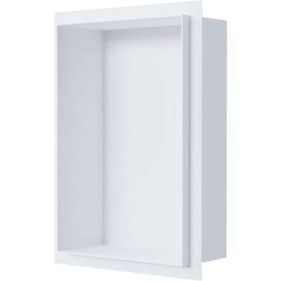 Cabina De Ducha De Acero Inoxidable Sin Marco, Estante Empotrado - 20x30x10cm - Nt203010x Blanco - Bernstein Cabina De Ducha De Acero Inoxidable Sin Marco, Estante Empotrado - 20x30x10cm - Nt203010x Blanco - Bernstein