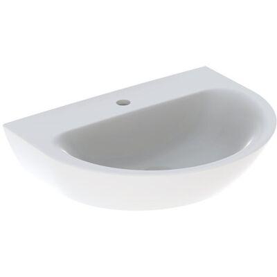 Lavabo Geberit Renova Empotrado - 65x50 cm, Blanco, Cerámica, Sin exceso Lavabo Geberit Renova Empotrado - 65x50 cm, Blanco, Cerámica, Sin exceso