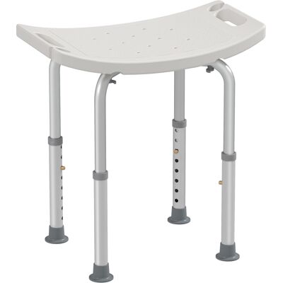 JHY DESIGN Taburete De Ducha Ajustable, Antideslizante, De Aluminio, 135 Kg JHY DESIGN Taburete De Ducha Ajustable, Antideslizante, De Aluminio, 135 Kg