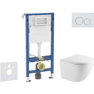 Geberit Duofix - Conjunto De Instalación Empotrada, Inodoro Oudee Y Asiento Softclose, Pulsador Delta20, Blanco Alpino Sani11ca31104 Geberit Duofix - Conjunto De Instalación Empotrada, Inodoro Oudee Y Asiento Softclose, Pulsador Delta20, Blanco Alpino Sani11ca31104