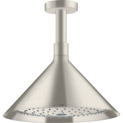 Hansgrohe Axor Starck Cabezal de Ducha - 2 Chorros, Ajustable, Techo, Acero Inoxidable Hansgrohe Axor Starck Cabezal de Ducha - 2 Chorros, Ajustable, Techo, Acero Inoxidable