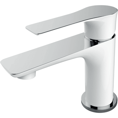 Essebagno Lover Grifo Mezclador Blanco Cromado Para Lavabo Essebagno Lover Grifo Mezclador Blanco Cromado Para Lavabo