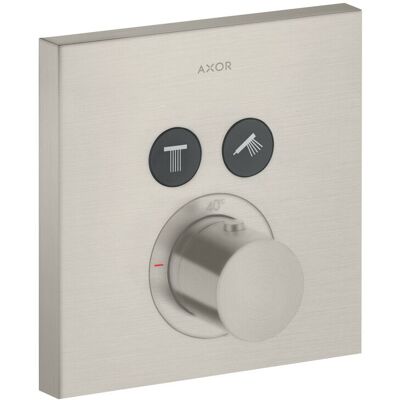 Hansgrohe Axor Starck ShowerSelect Termostato - Acero inoxidable - Termostato de ducha para 2 consumidores Hansgrohe Axor Starck ShowerSelect Termostato - Acero inoxidable - Termostato de ducha para 2 consumidores