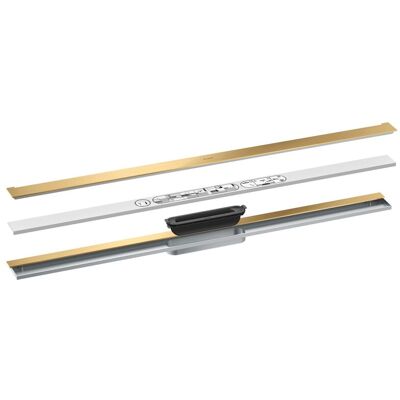 Hansgrohe AXOR Canal de Drenaje Montaje en Pared - Oro Cepillado - 1000mm Hansgrohe AXOR Canal de Drenaje Montaje en Pared - Oro Cepillado - 1000mm