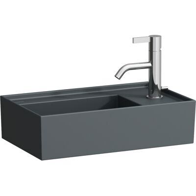 Laufen H8153347581121 - Lavabo con bancada, Gris grafito Laufen H8153347581121 - Lavabo con bancada, Gris grafito