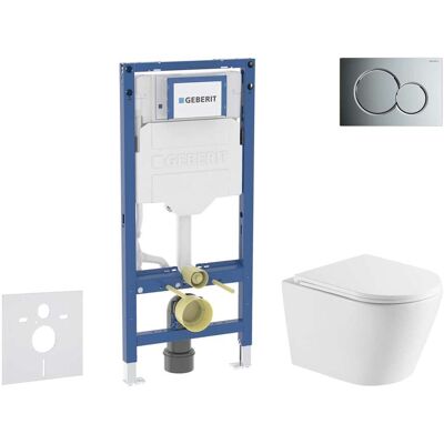 Geberit Duofix - Conjunto De Instalación Empotrada, Inodoro Nefia Y Asiento Softclose, Pulsador Sigma01, Cromo Brillante Sani11ca1161 Geberit Duofix - Conjunto De Instalación Empotrada, Inodoro Nefia Y Asiento Softclose, Pulsador Sigma01, Cromo Brillante Sani11ca1161