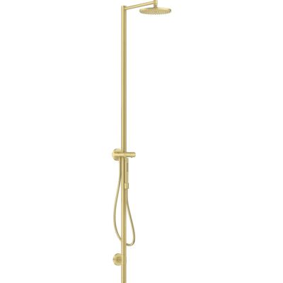 Conjunto de Columna de Ducha Axor Starck - Latón Cepillado - Montaje en Pared Conjunto de Columna de Ducha Axor Starck - Latón Cepillado - Montaje en Pared
