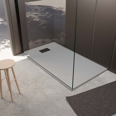 Aurlane - Plato de ducha efecto piedra 80x120 cm - Plato de ducha Aurlane - Plato de ducha efecto piedra 80x120 cm - Plato de ducha