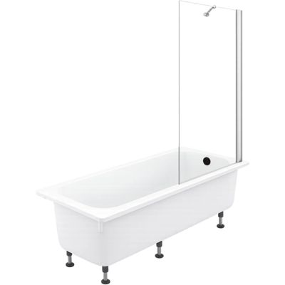 Pack Bañera Recta 170 X 75 Jacob Delafon Brive + Mampara De Bañera Con Desagüe Negro Mate Pack Bañera Recta 170 X 75 Jacob Delafon Brive + Mampara De Bañera Con Desagüe Negro Mate