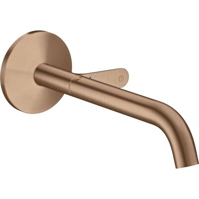 HANSGROHE Axor One Mezclador de lavabo para pared - Proyección: 220mm, Oro rojo cepillado HANSGROHE Axor One Mezclador de lavabo para pared - Proyección: 220mm, Oro rojo cepillado