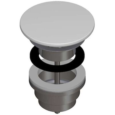 LAUFEN - Válvula de desagüe de cerámica - Abierta, con tapa, para lavabos sin rebosadero LAUFEN - Válvula de desagüe de cerámica - Abierta, con tapa, para lavabos sin rebosadero
