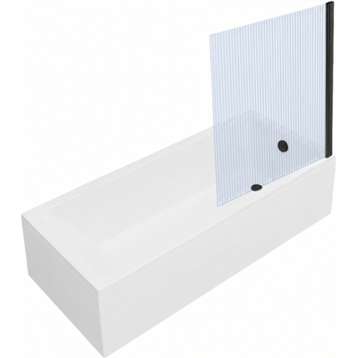 Bañera Rectangular Vitra Neon De 170x75cm + Mampara De Baño Recta Aurys Raywall, Negro Mate, Perfil Recto + Desagüe Negro Mate Bañera Rectangular Vitra Neon De 170x75cm + Mampara De Baño Recta Aurys Raywall, Negro Mate, Perfil Recto + Desagüe Negro Mate