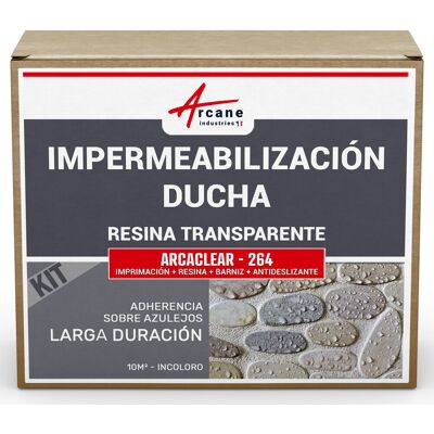ARCANE INDUSTRIES Impermeabilizante Transparente Para Azulejos De Ducha Y Baño - Arcaclear - 264 ARCANE INDUSTRIES Impermeabilizante Transparente Para Azulejos De Ducha Y Baño - Arcaclear - 264