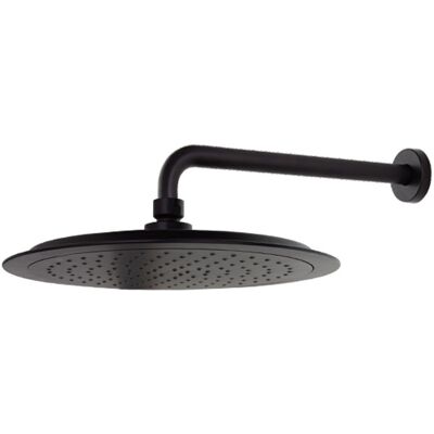 RAMON SOLER Rociador De Ducha Extraplano Negro Mate Ø240mm A Pared - Ramonsoler RAMON SOLER Rociador De Ducha Extraplano Negro Mate Ø240mm A Pared - Ramonsoler