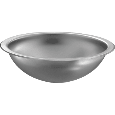 Lavabo Redondo de Acero Inoxidable - 45cm - Gris Satinado - Lavabo Lavabo Redondo de Acero Inoxidable - 45cm - Gris Satinado - Lavabo