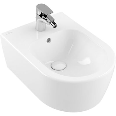 Villeroy & Boch Avento Bidet - Blanco, 370x530mm, 1 Agujero, CeramicPlus Villeroy & Boch Avento Bidet - Blanco, 370x530mm, 1 Agujero, CeramicPlus