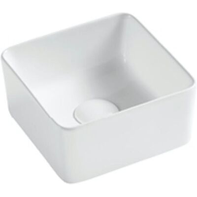 Aquore 385371 Qtro 24 Lavabo - Cerámica Blanca Cuadrada Aquore 385371 Qtro 24 Lavabo - Cerámica Blanca Cuadrada