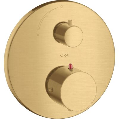 HANSGROHE Axor Starck Termostato - Cerámico, Montaje en Pared, Oro Cepillado HANSGROHE Axor Starck Termostato - Cerámico, Montaje en Pared, Oro Cepillado