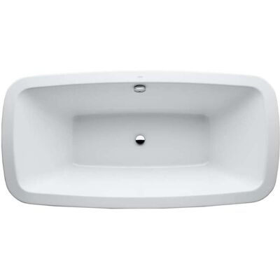 LAUFEN Modelo H2328000000001 - Bañera blanca con desagüe central LAUFEN Modelo H2328000000001 - Bañera blanca con desagüe central