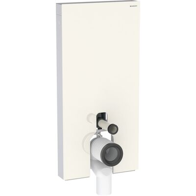 Módulo sanitario Keramag Monolith - 101cm - Conexión lateral de agua - Vidrio gris arena Módulo sanitario Keramag Monolith - 101cm - Conexión lateral de agua - Vidrio gris arena