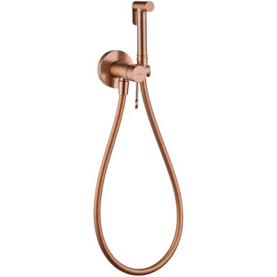 Imex - Grifo De Bidé Empotrado Bless Grifo Monomando Con Agua Fría Y Caliente Grifería De Baño Serie Bless Color Oro Rosa Cepillado Imex - Grifo De Bidé Empotrado Bless Grifo Monomando Con Agua Fría Y Caliente Grifería De Baño Serie Bless Color Oro Rosa Cepillado