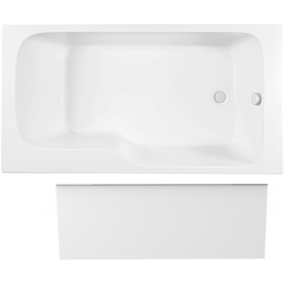 Jacobo Delafon Malice bañera con ducha - 160 x 85 - Blanco mate Jacobo Delafon Malice bañera con ducha - 160 x 85 - Blanco mate