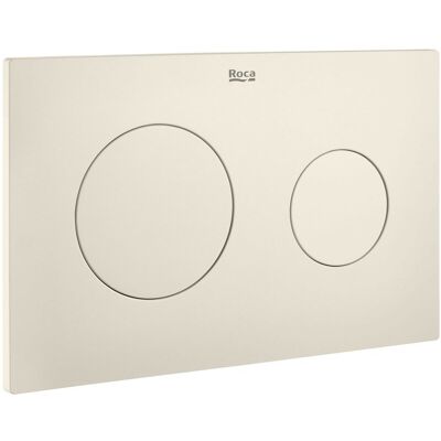 Roca - Placa De Accionamiento Con Descarga Dual (mate) Pl10 Dual (one) Color: Beige Roca - Placa De Accionamiento Con Descarga Dual (mate) Pl10 Dual (one) Color: Beige