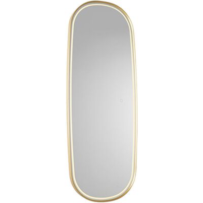 Espejo de baño ovalado moderno con LED y regulador táctil - Geraldien Espejo de baño ovalado moderno con LED y regulador táctil - Geraldien