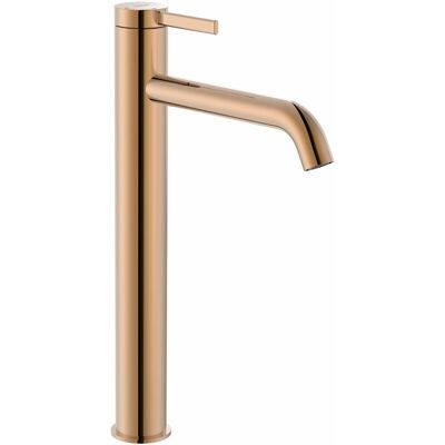 Roca A5A349ERG0 Grifo Monomando Oro Rosa - Caño Alto, Clic Clac, 5L/min Roca A5A349ERG0 Grifo Monomando Oro Rosa - Caño Alto, Clic Clac, 5L/min
