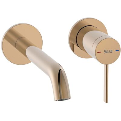 Roca - Grifo Monomando Empotrable Para Lavabo Ona Color: Oro Rosado Roca - Grifo Monomando Empotrable Para Lavabo Ona Color: Oro Rosado