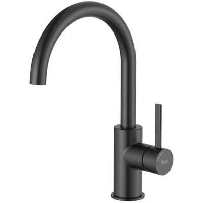 Roca - A5a4a9enb0 Ona Grifo Monomando Lavabo Con Maneta Lateral Cold Start Negro Mate - Ref: A5a4a9enb0 Roca - A5a4a9enb0 Ona Grifo Monomando Lavabo Con Maneta Lateral Cold Start Negro Mate - Ref: A5a4a9enb0