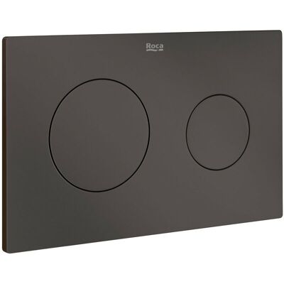 Roca - Placa De Accionamiento Con Descarga Dual (mate) Pl10 Dual (one) Color: Café Roca - Placa De Accionamiento Con Descarga Dual (mate) Pl10 Dual (one) Color: Café