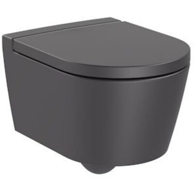 Roca - Inodoro Suspendido Inspira Compact Con Desagüe Horizontal, Onyx (a346528640) Roca - Inodoro Suspendido Inspira Compact Con Desagüe Horizontal, Onyx (a346528640)