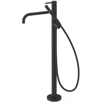 Grifo de suelo para bañera y ducha Tres Study - Negro Mate Grifo de suelo para bañera y ducha Tres Study - Negro Mate