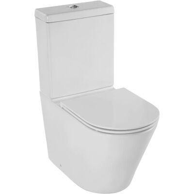 Wc De Pie Sin Reborde Jacob Delafon Rodin+ Salida Vario Con Tapa Wc De Pie Sin Reborde Jacob Delafon Rodin+ Salida Vario Con Tapa