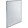 EP0450CS Espejo Rectangular Fijo con Marco 80x60 cm Acero Inox Satinado - Mediclinics