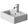 Duravit - Lavamanos vero con plataforma para grifería rebosadero 450x350mm 1 orificio para grifería blanco