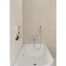 KROOS® Mezclador termostático de pared para bañera en níquel cepillado - Corbeau
