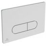 Placa de control cuadrada Ideal Standard Oleas, doble flujo, mecánica Blanco - Blanc