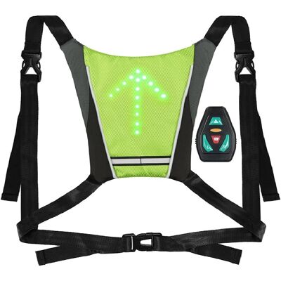 OEM Chaleco Reflectante Para Ciclismo, Accesorio Reflectante Para Mochila, Recargable Por Usb Con Luz Led De Señal De Giro, Equipo De Seguridad Con Control Remoto Para Ciclismo Y Carrera OEM Chaleco Reflectante Para Ciclismo, Accesorio Reflectante Para Mochila, Recargable Por Usb Con Luz Led De Señal De Giro, Equipo De Seguridad Con Control Remoto Para Ciclismo Y Carrera