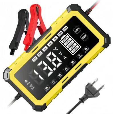 ULISEM Cargador De Baterías Para Automóviles Swt-1608 Amarillo De 12 V/24 V/15 A Para Baterías De Plomo-ácido De Fosfato De Hierro Y Litio, Cargador De 12 V Compatible Con Baterías De Plomo-ácido. ULISEM Cargador De Baterías Para Automóviles Swt-1608 Amarillo De 12 V/24 V/15 A Para Baterías De Plomo-ácido De Fosfato De Hierro Y Litio, Cargador De 12 V Compatible Con Baterías De Plomo-ácido.