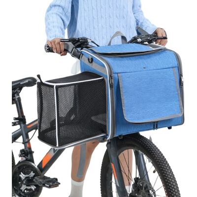 OEM Cesta Para Perros De Bicicleta Premium, Bolsa De Transporte 4 En 1, Mochila, Compras, Bolso De Hombro, Cesta Delantera Para Perros, Azul OEM Cesta Para Perros De Bicicleta Premium, Bolsa De Transporte 4 En 1, Mochila, Compras, Bolso De Hombro, Cesta Delantera Para Perros, Azul