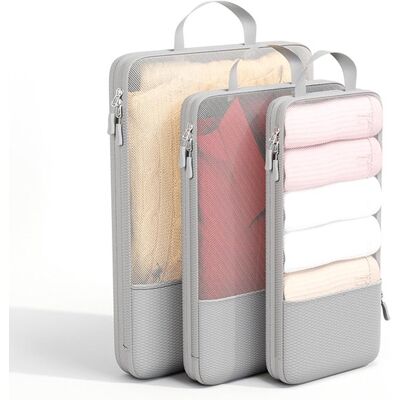 OEM Juego De Cubos De Compresión Para Embalaje - Malla Transparente, Plegable, Doble Cremallera, Para Maleta Y Mochila (gris) OEM Juego De Cubos De Compresión Para Embalaje - Malla Transparente, Plegable, Doble Cremallera, Para Maleta Y Mochila (gris)