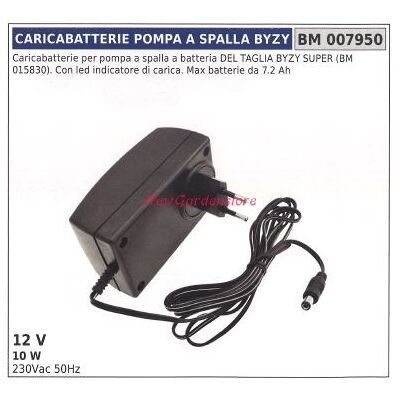 NEWGARDEN Byzy Cargador De Bomba De Mochila 12v 10w 230vac 50hz Con Led 007950 NEWGARDEN Byzy Cargador De Bomba De Mochila 12v 10w 230vac 50hz Con Led 007950