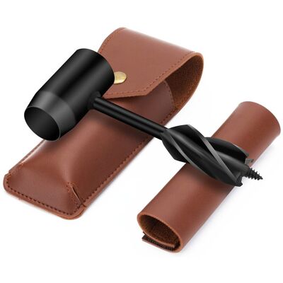 LLING Juego De Brocas Para Madera Con Barrena Manual, Herramienta De Supervivencia, Llave De Barrena Manual, Perforadora De Columna, Mochila Para Exteriores, Equipo De Acampada (negro) LLING Juego De Brocas Para Madera Con Barrena Manual, Herramienta De Supervivencia, Llave De Barrena Manual, Perforadora De Columna, Mochila Para Exteriores, Equipo De Acampada (negro)