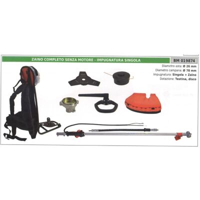 NEWGARDEN Soporte De Mochila Sin Motor Monomando Cabezal De Disco De Mochila 019874 NEWGARDEN Soporte De Mochila Sin Motor Monomando Cabezal De Disco De Mochila 019874