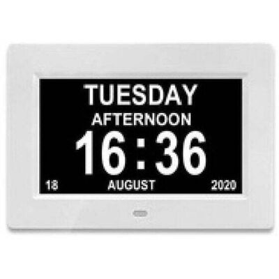 OEM Reloj Digital De 7 Pulgadas Con Calendario, Fecha Y Hora, Reloj Para Padres Con Alzheimer, Recordatorio De Medicamentos Para Abuelos Y Niños - Blanco-crezuo OEM Reloj Digital De 7 Pulgadas Con Calendario, Fecha Y Hora, Reloj Para Padres Con Alzheimer, Recordatorio De Medicamentos Para Abuelos Y Niños - Blanco-crezuo