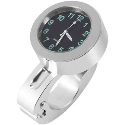 OEM Reloj De Pulsera Universal Para Manillar De Motocicleta De 2,22 Cm Con Hebilla, Resistente Al Agua, Al Sol Y A Los Golpes, Color Plateado. OEM Reloj De Pulsera Universal Para Manillar De Motocicleta De 2,22 Cm Con Hebilla, Resistente Al Agua, Al Sol Y A Los Golpes, Color Plateado.